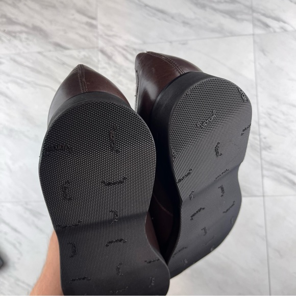 •Warren Edwards Men's Dress Shoes Size 11.5 Brown derby oxfords vibram sole - Picture 11 of 15